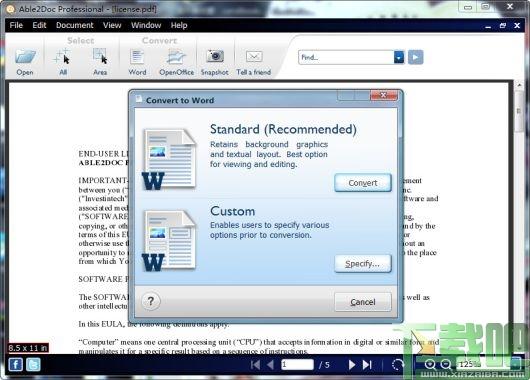 Able2Doc Pro,PDF转Word,PDF转Word软件